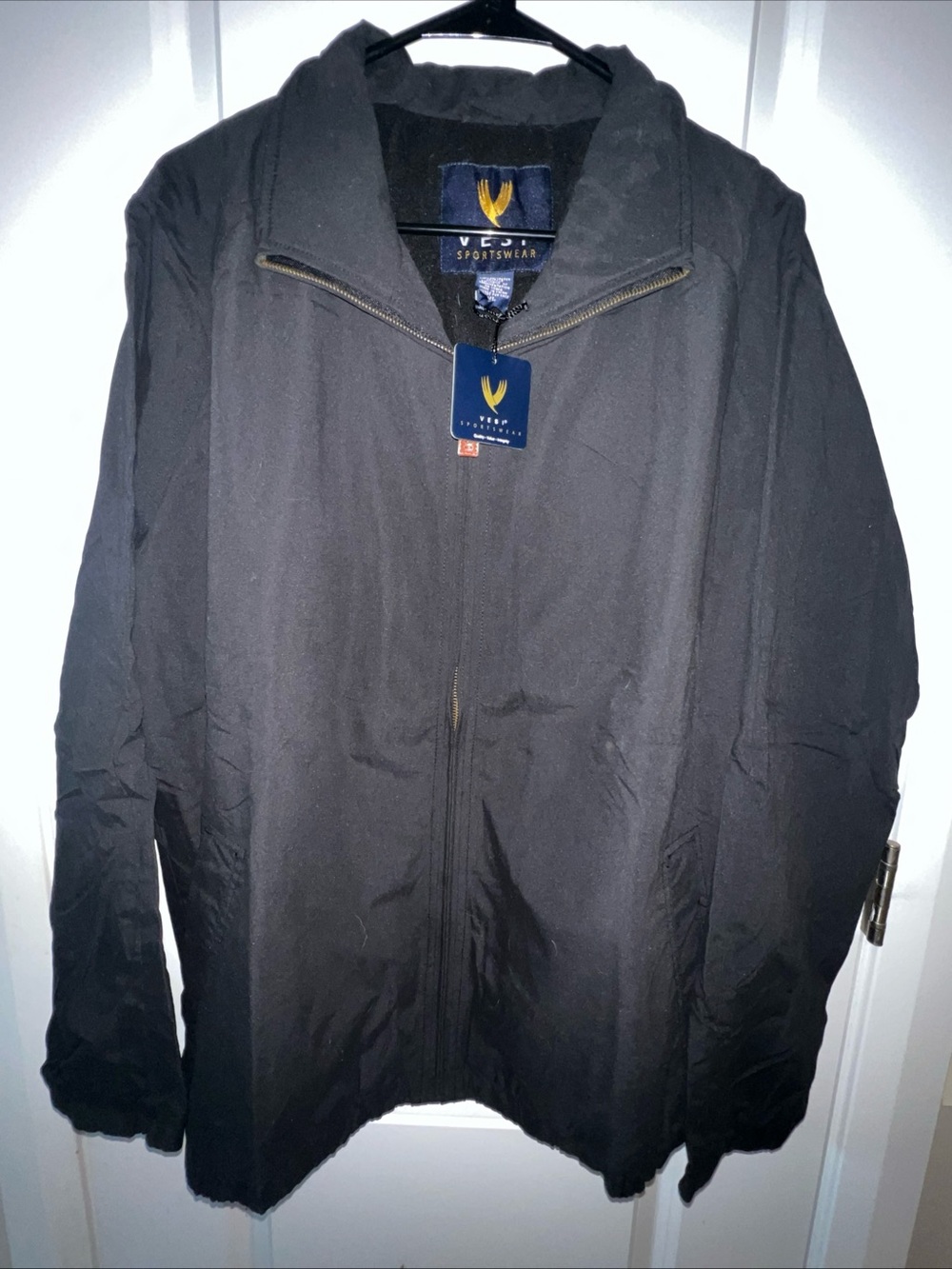 Vesi Sportswear Men's XL Black Zip-Front Jacket
